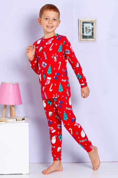 Yeni yıl pijama takımı unisex model